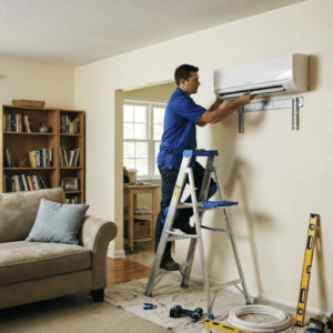 Instalación aire acondicionado 1x1 tienda hogar precio cerrado