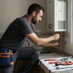 Instalación calentador a gas (Butano o propano)