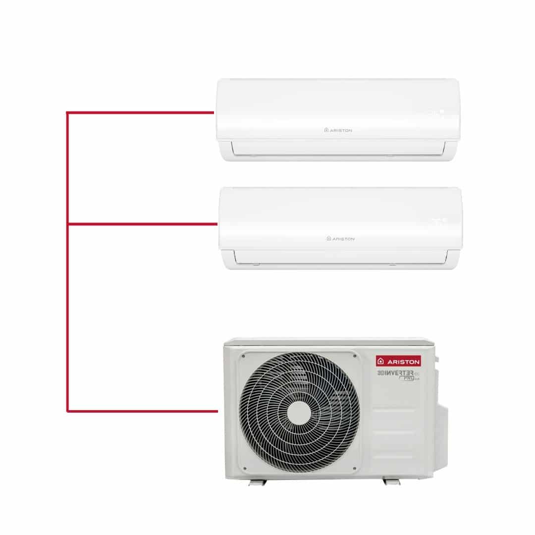 Aire Acondicionado Multi Split 2x1 Ariston ALYS NET DUAL C50 25+35 con WIFI