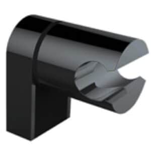 Soporte ducha ABS negro