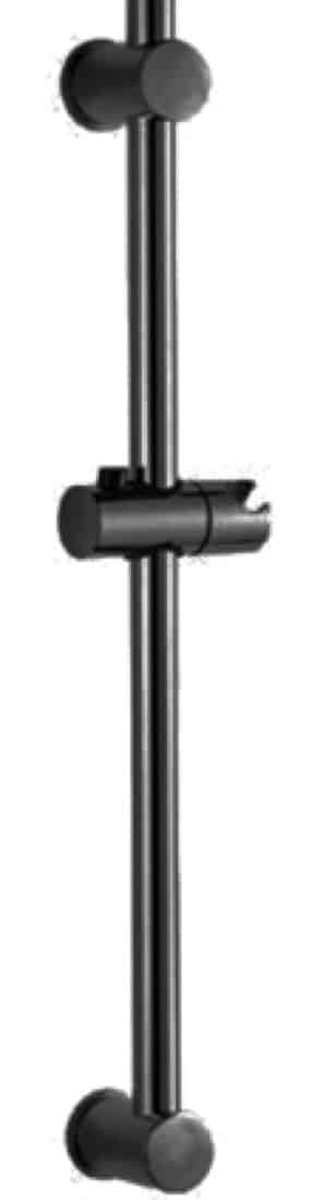 Barra ducha ajustable negro