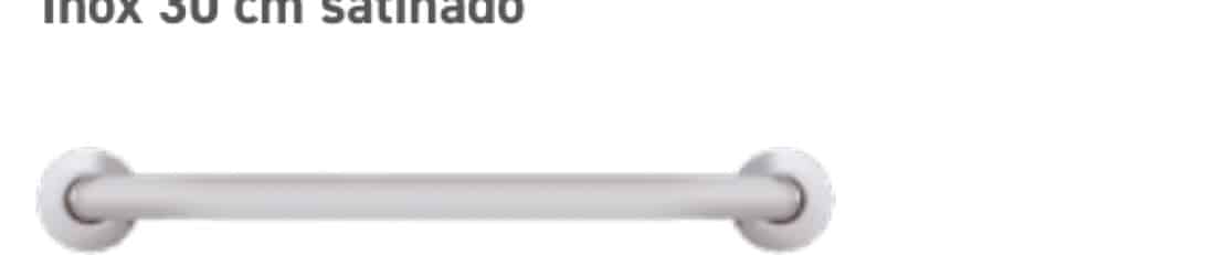 Barra fija Inox 45 cm satinado
