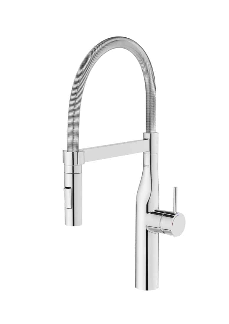 Mezclador GLERA PRO caño con muelle ducha extraible