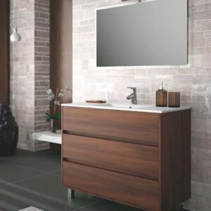Mueble lavabo + lavabo SALGAR ARENYS Acacia marrón 1000
