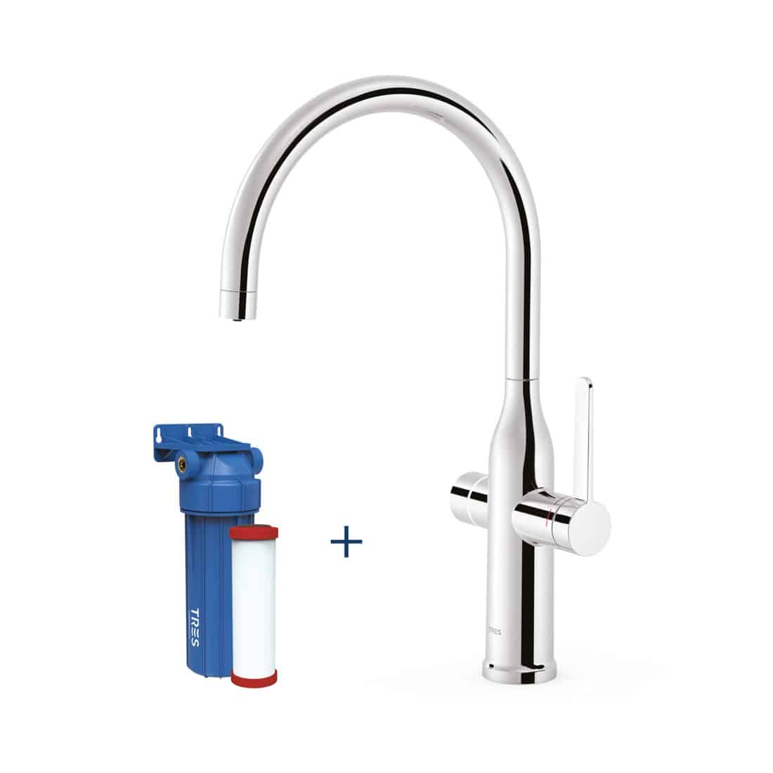 Monomando agua de red y filtrada - Monomando caño C