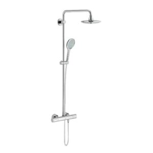 Columna de ducha termostática Grohe Rainshower System Solo 100 cromada