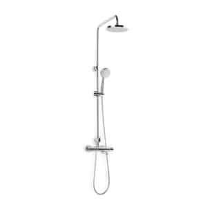 Columna termostática de ducha y baño Roca Victoria-T cromada
