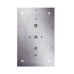 Ducha de techo Hansgrohe Raindance Rainmaker rectangular 680 x 460 mm con luz cromada