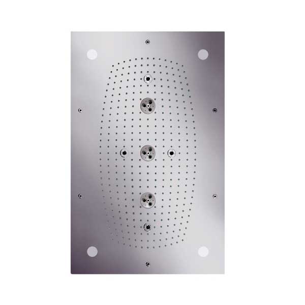 Ducha de techo Hansgrohe Raindance Rainmaker rectangular 680 x 460 mm con luz cromada