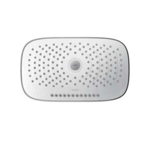 Ducha fija mural Hansgrohe Raindance Select E 300 3jet cromada y blanca