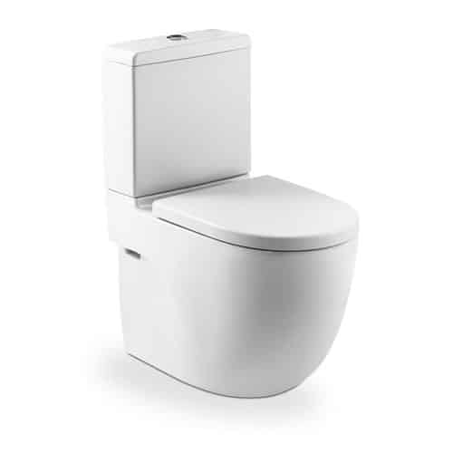 Inodoro compacto Roca Meridian para cisterna baja salida dual blanco