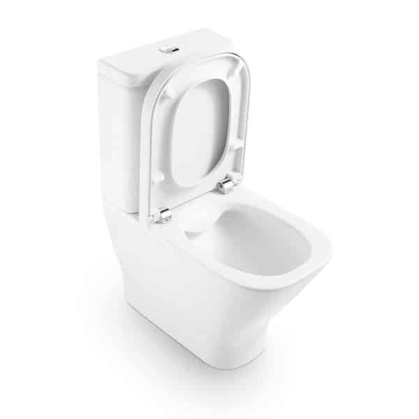 Inodoro compacto Roca The Gap rimless blanco, sin tanque ni asiento