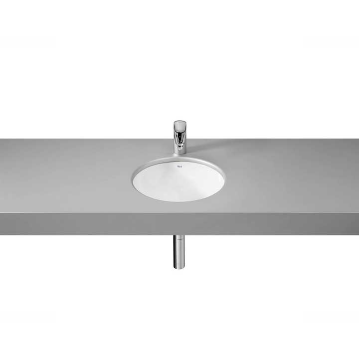 Lavabo bajo encimera Roca Foro Ø 41 cm blanco