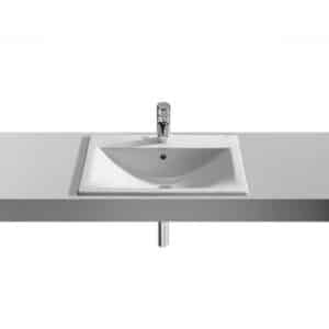 Lavabo de encimera Roca Diverta 55 x 42,5 cm blanco