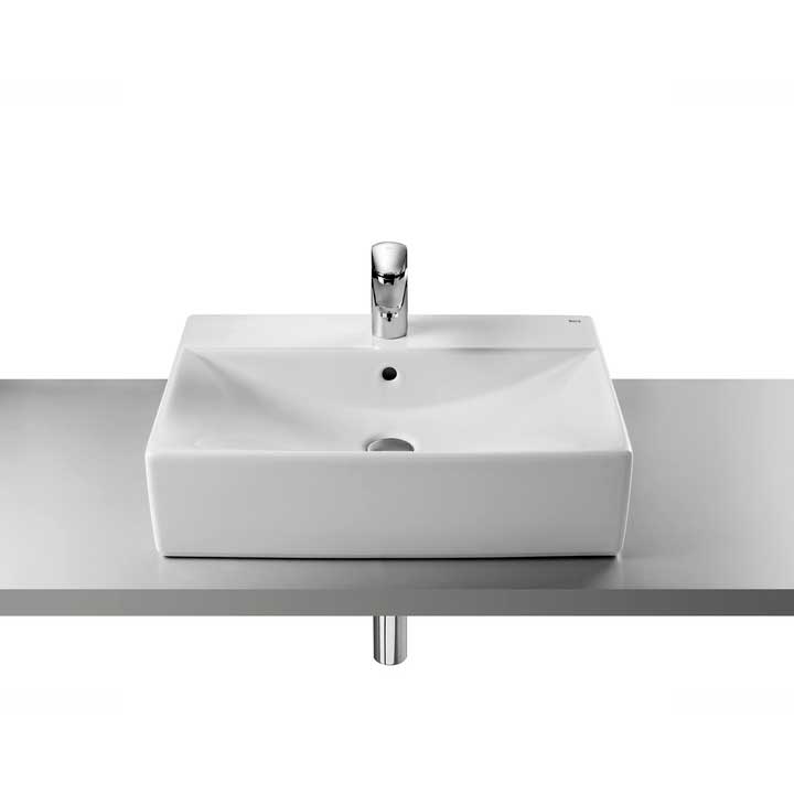 Lavabo de encimera Roca Diverta 60 x 44 cm blanco