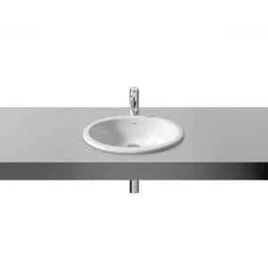 Lavabo de encimera Roca Neo Selene 51 x 39,5 cm blanco