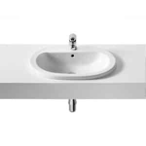Lavabo de encimera Roca Nuevo Coral 56 x 48 cm blanco