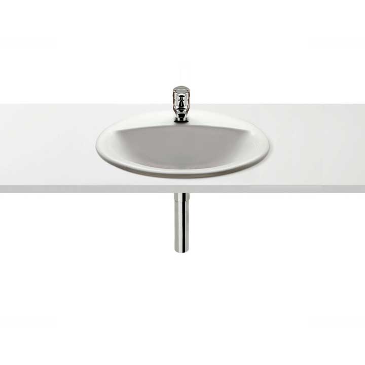 Lavabo de encimera Roca Rodeo 52 x 41 cm blanco