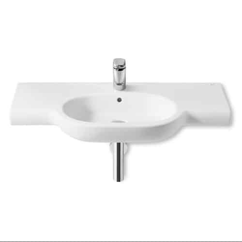 Lavabo mural Roca Meridian 100 x 46 cm blanco
