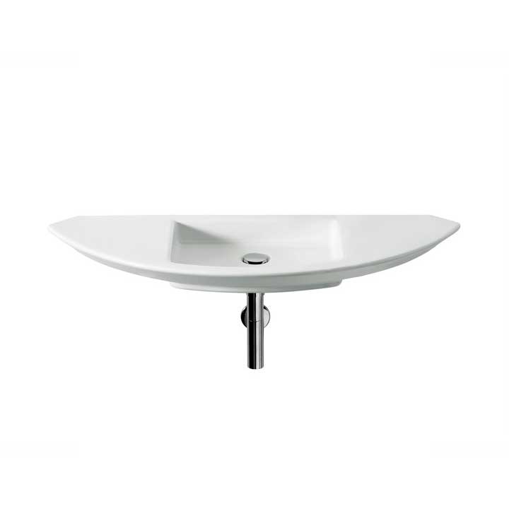 Lavabo mural Roca Mohave 110 x 43 cm blanco
