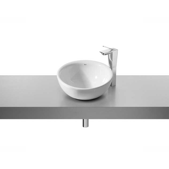 Lavabo sobre encimera Roca Bol Ø 42 cm blanco