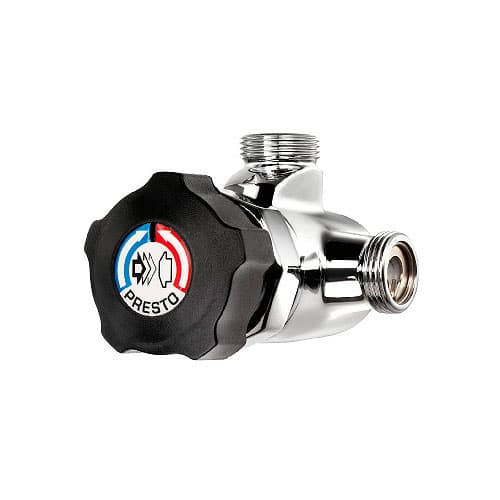 Mezclador temporizado de ducha Presto Alpa 80 negro