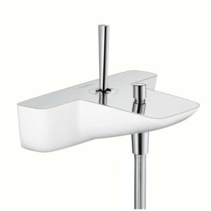 Monomando de baño-ducha Hansgrohe PuraVida blanco y cromo