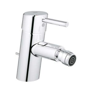 Monomando de bidé Grohe Concetto con vaciador y conexiones flexibles