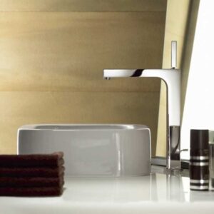 Monomando de lavabo Axor Citterio 310 con vaciador