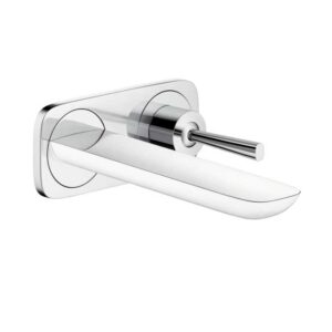 Monomando de lavabo empotrado Hansgrohe PuraVida blanco y cromo