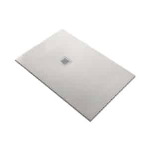 Plato de ducha Cabel Strato de resina 90 x 80 cm beige
