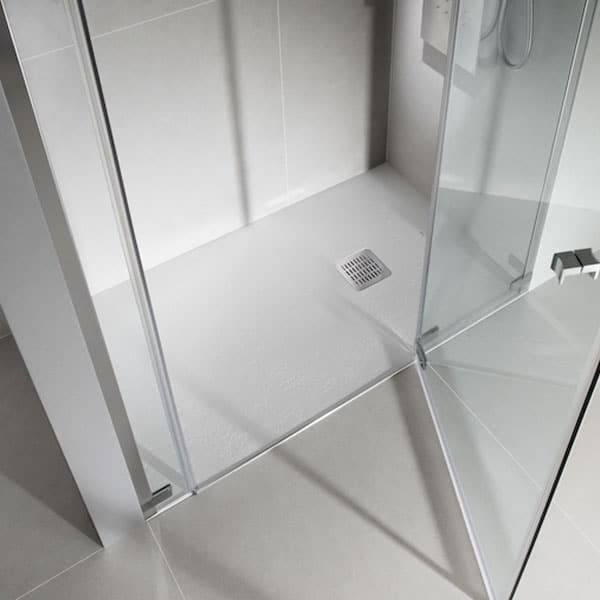 Plato de ducha Roca Terran Basic 160 x 70 cm blanco mate con desagüe