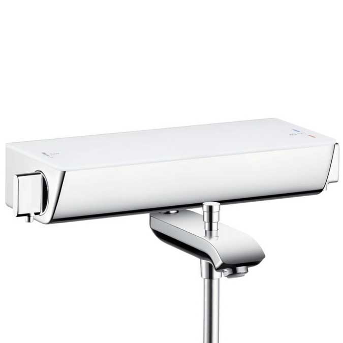 Termostato de bañera Hansgrohe Ecostat Select cromado y blanco